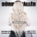 MTO 4 wig type Opational  3T Balayage Dark Ash Bray Fall Into Silver Blonde With Natural Blonde Highlights Color hairstyle Human Hair Wig